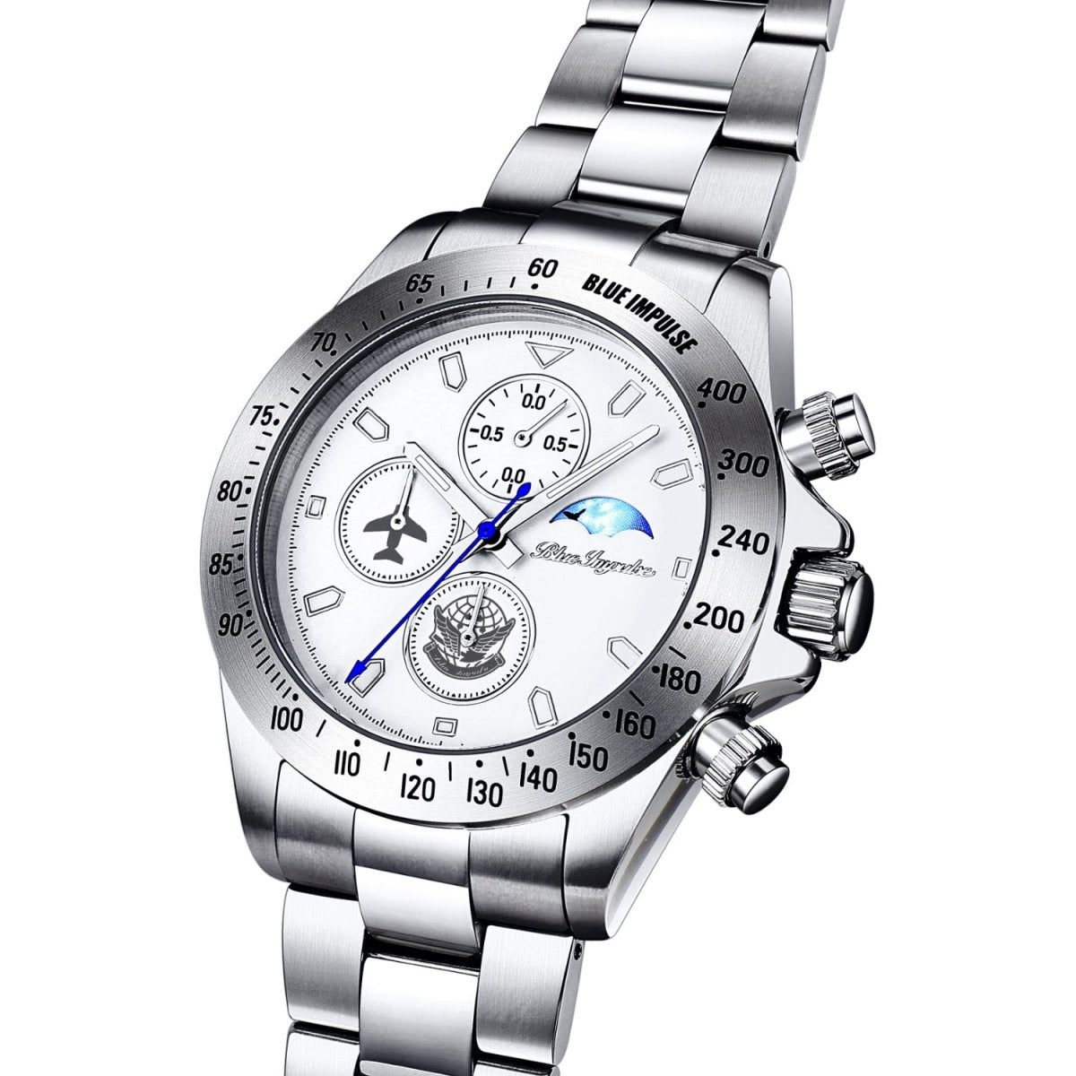 ブルーインパルス創立60周年記念パイロットクロノグラフ ホワイト - 公式通販サイト「アニメコレクション/Anime Collection」