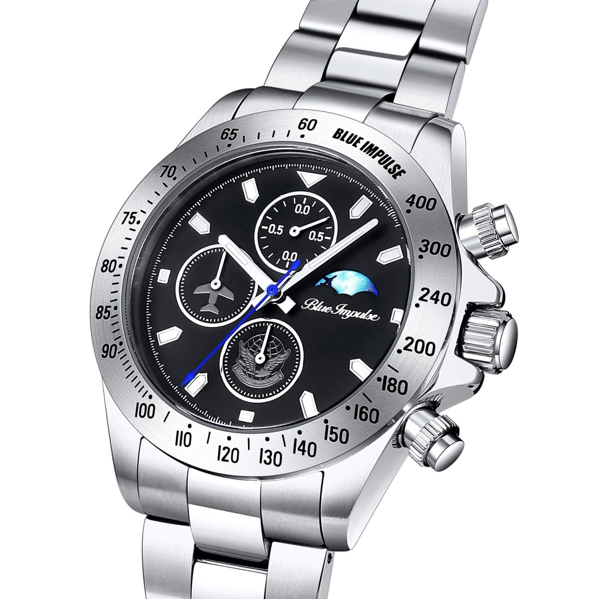 ブルーインパルス創立60周年記念パイロットクロノグラフ ブラック - 公式通販サイト「アニメコレクション/Anime Collection」