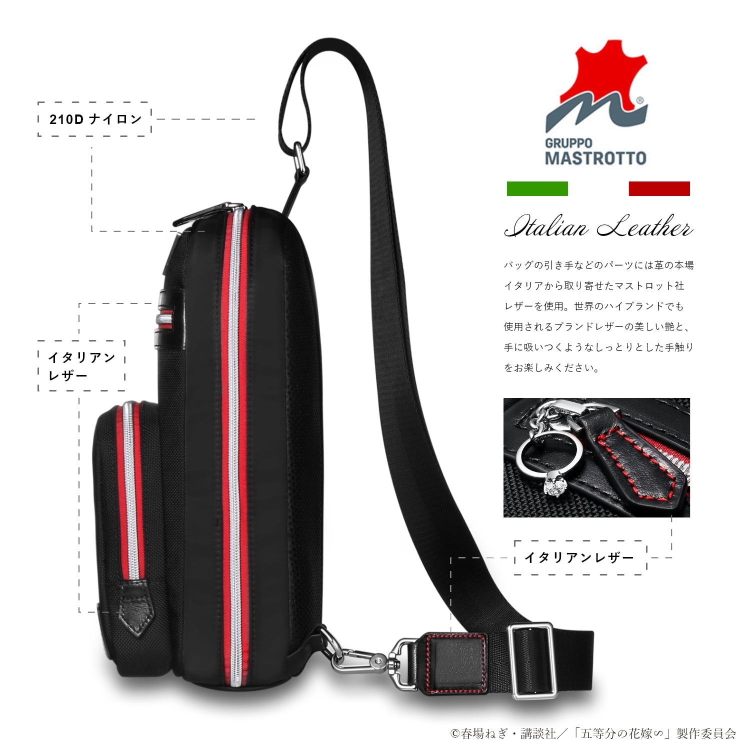 TV Special Anime "The Quintessential Quintuplets∽" 5th Anniversary Ballistic Nylon Body Bag | Itsuki Nakano