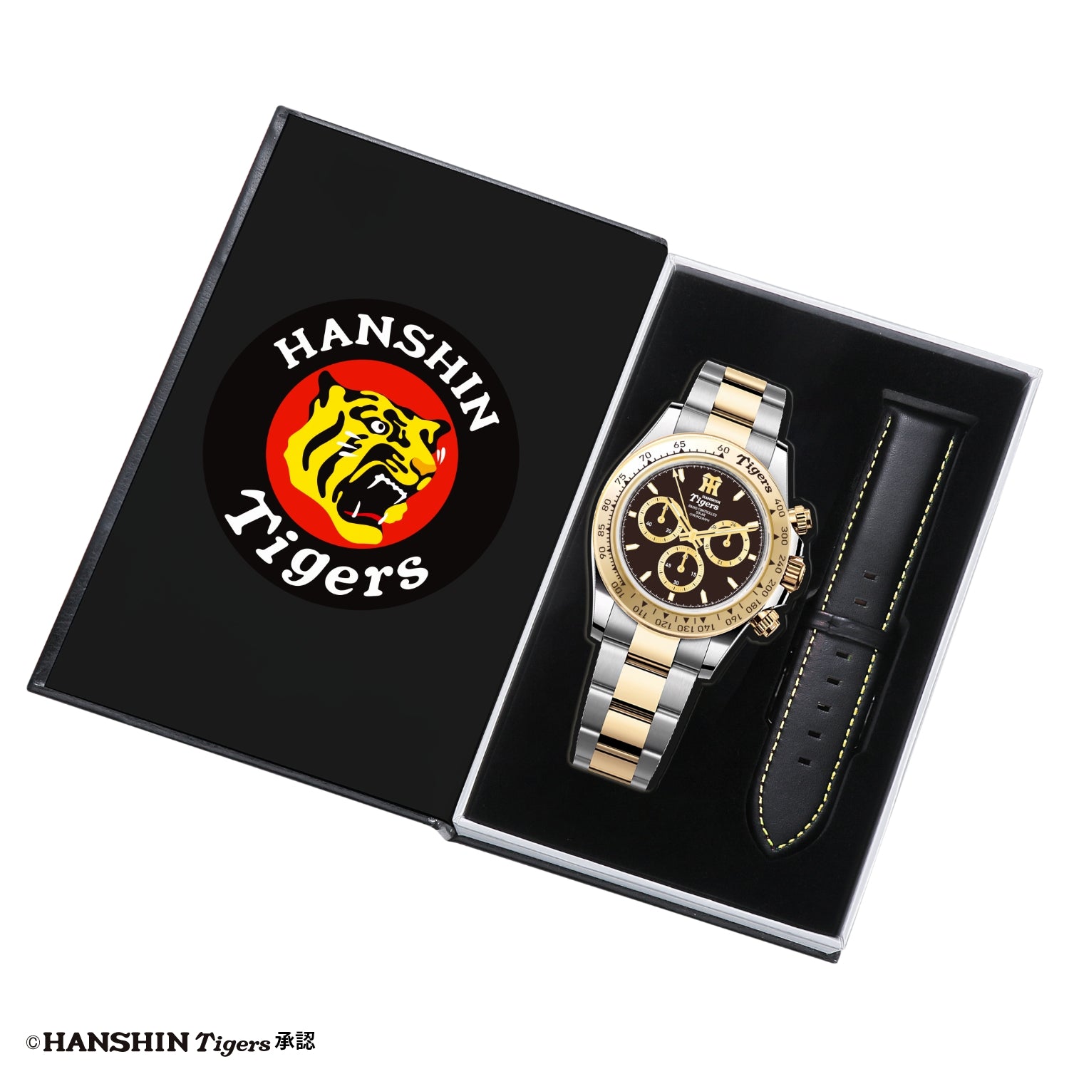 Hanshin Tigers Approved - 90th Anniversary of the Hanshin Tigers Baseball Team Radio Solar Chronograph