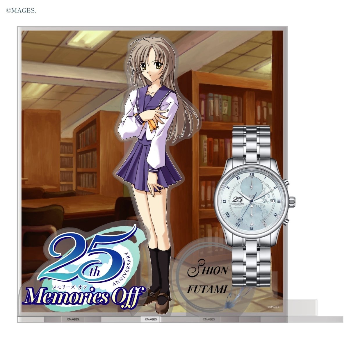 「Memories Off」25周年記念アニバーサリー クロノグラフ腕時計 双海詩音モデル - フルトンジャパン公式通販サイト|アニメコレクション