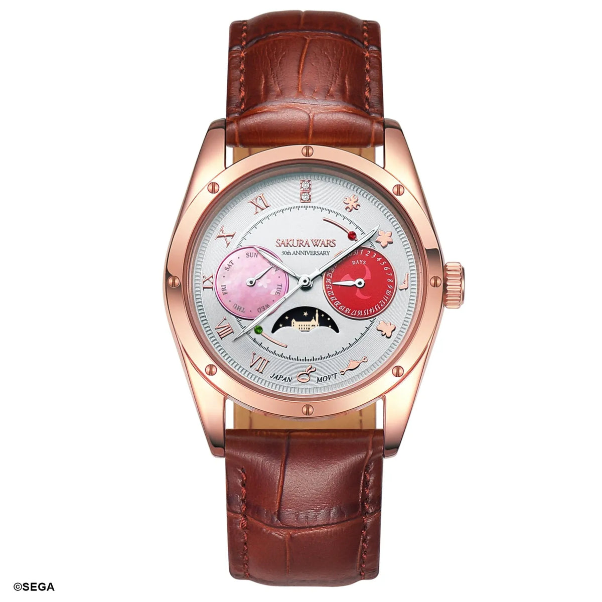 Sakura Wars Series 30th Anniversary Moon Phase Wristwatch