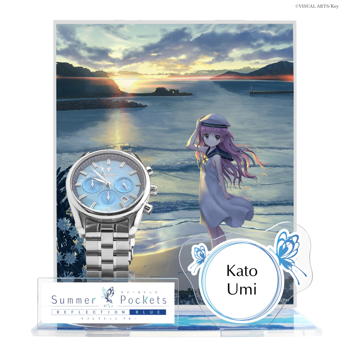 『Summer Pockets REFLECTION BLUE』クロノグラフ腕時計 加藤 うみ