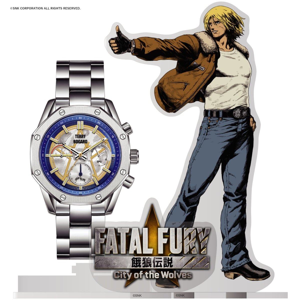 餓狼伝説 City of the Wolves テリー・ボガード クロノグラフ腕時計 - フルトンジャパン公式通販サイト|アニメコレクション