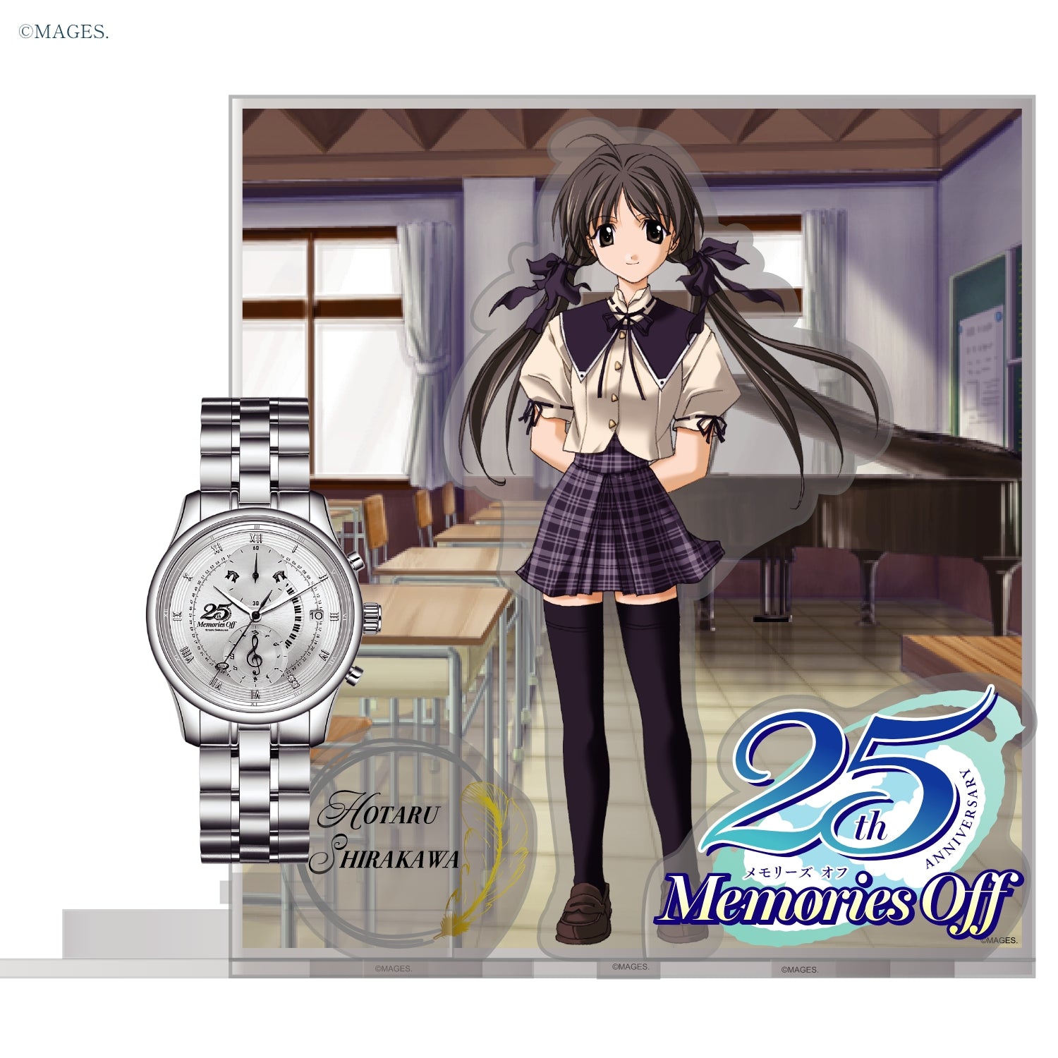 「Memories Off」25周年記念アニバーサリー クロノグラフ腕時計 白河ほたるモデル