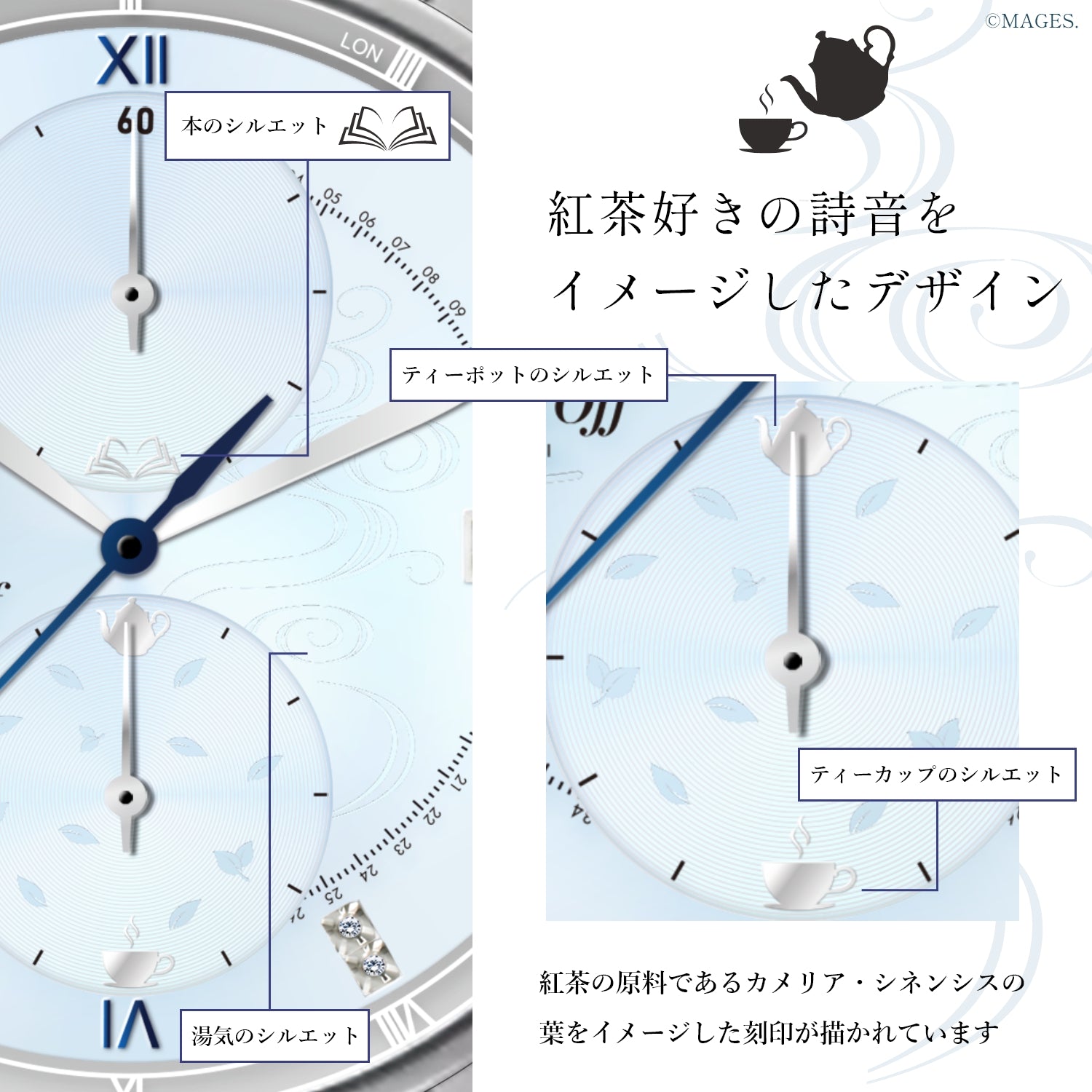 「Memories Off」25周年記念アニバーサリー クロノグラフ腕時計 双海詩音モデル