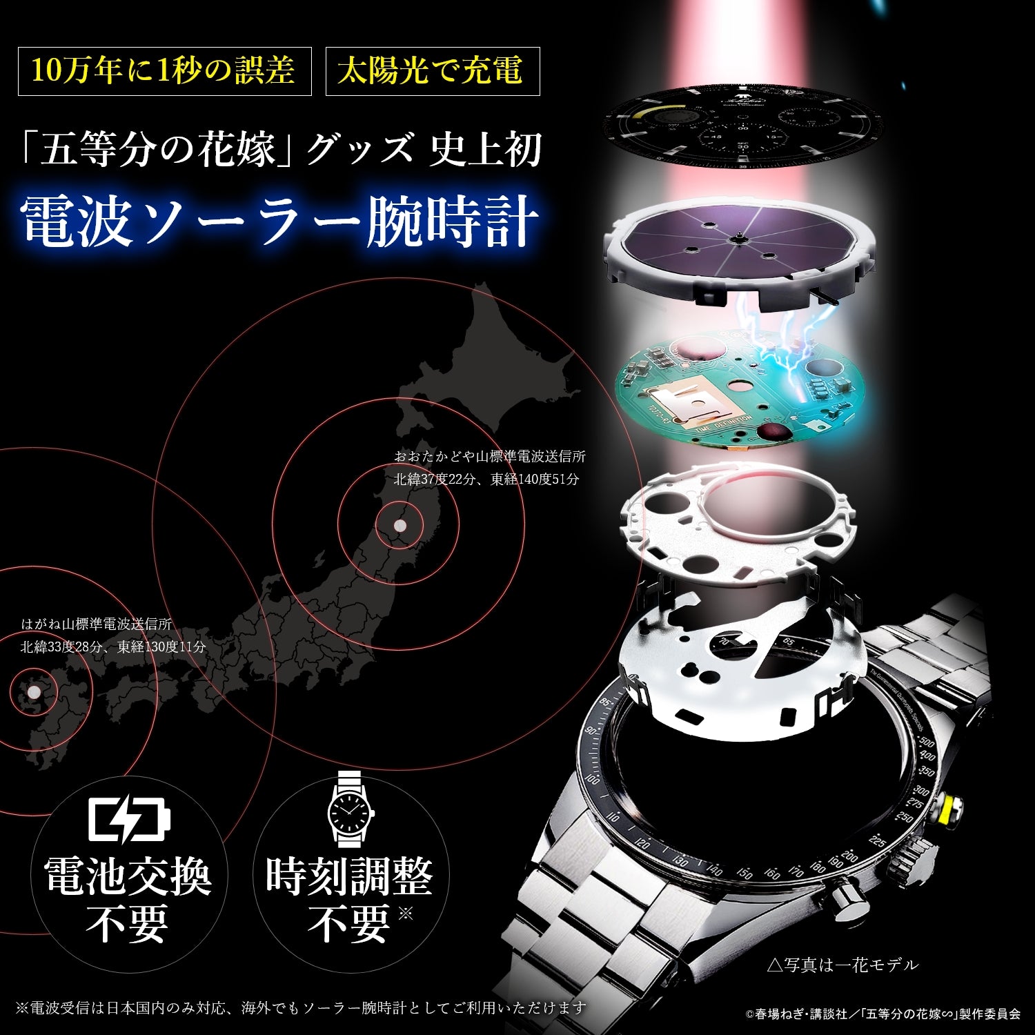 TV SPECIAL ANIME“THE QUINTESSENTIAL QUINTUPLETS” RADIO CHRONOGRAPH WATCHES| MIKU NAKANO