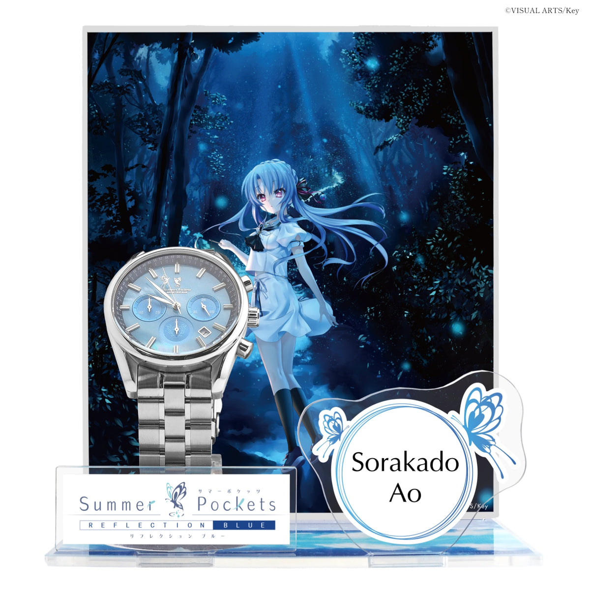 『Summer Pockets REFLECTION BLUE』クロノグラフ腕時計 空門 蒼