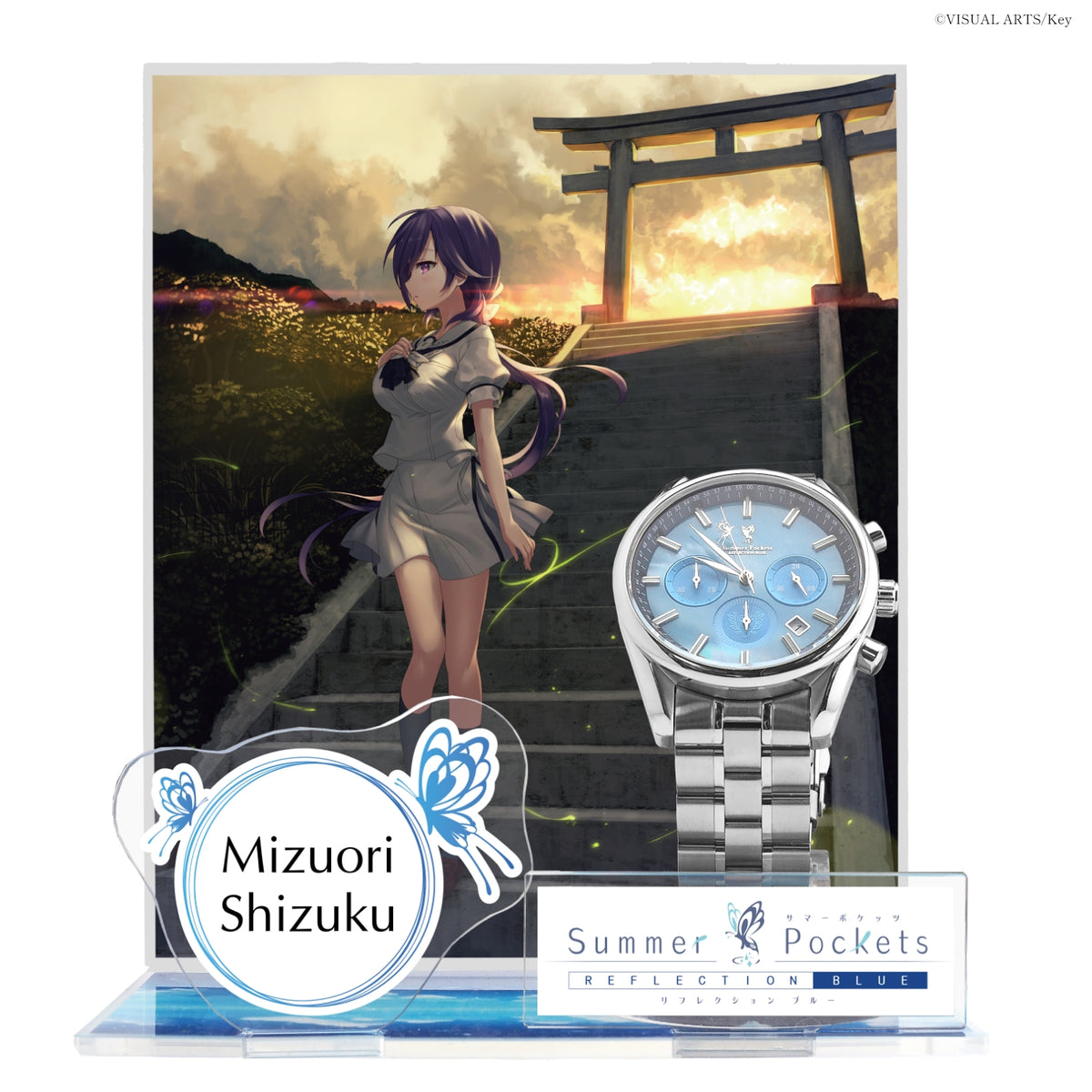 『Summer Pockets REFLECTION BLUE』クロノグラフ腕時計 水織 静久