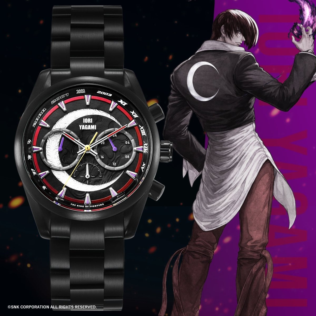 THE KING OF FIGHTERS 30TH ANNIVERSARYクロノグラフ腕時計 八神 庵 - フルトンジャパン公式通販サイト|アニメコレクション