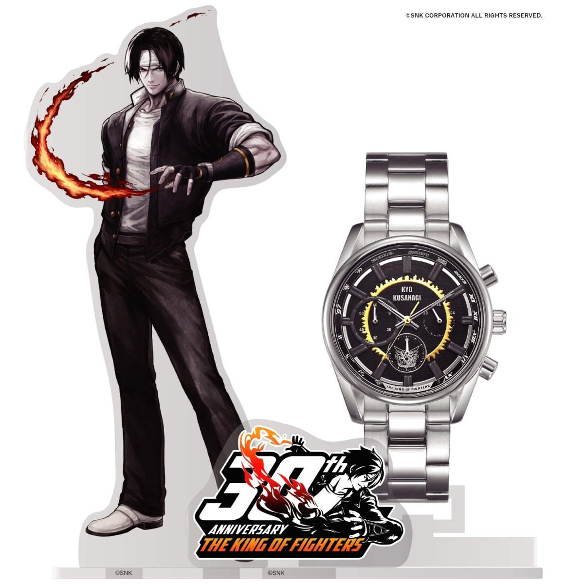 THE KING OF FIGHTERS 30TH ANNIVERSARY クロノグラフ腕時計 草薙 京 - フルトンジャパン公式通販サイト|アニメコレクション