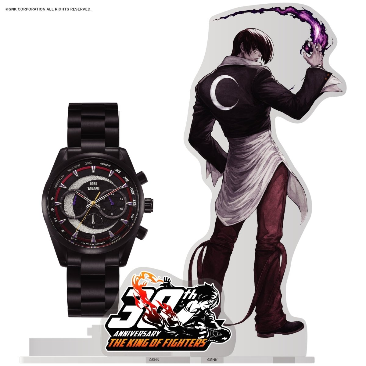 THE KING OF FIGHTERS 30TH ANNIVERSARYクロノグラフ腕時計 八神 庵 - フルトンジャパン公式通販サイト|アニメコレクション