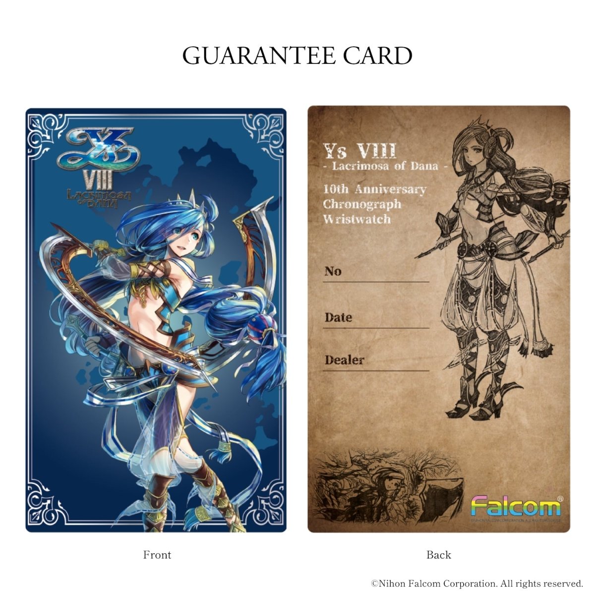 イースVIII - Lacrimosa of DANA - 10周年記念クロノグラフ腕時計 ダーナモデル - 公式通販サイト「アニメコレクション/Anime Collection」