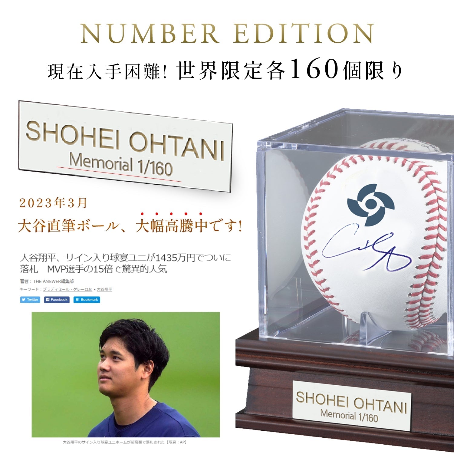 MLB WORLD BASEBALL CLASSIC 2023 大谷翔平 直筆サイン入り WBC公式ボール - 公式通販サイト「アニメコレクション/Anime Collection」